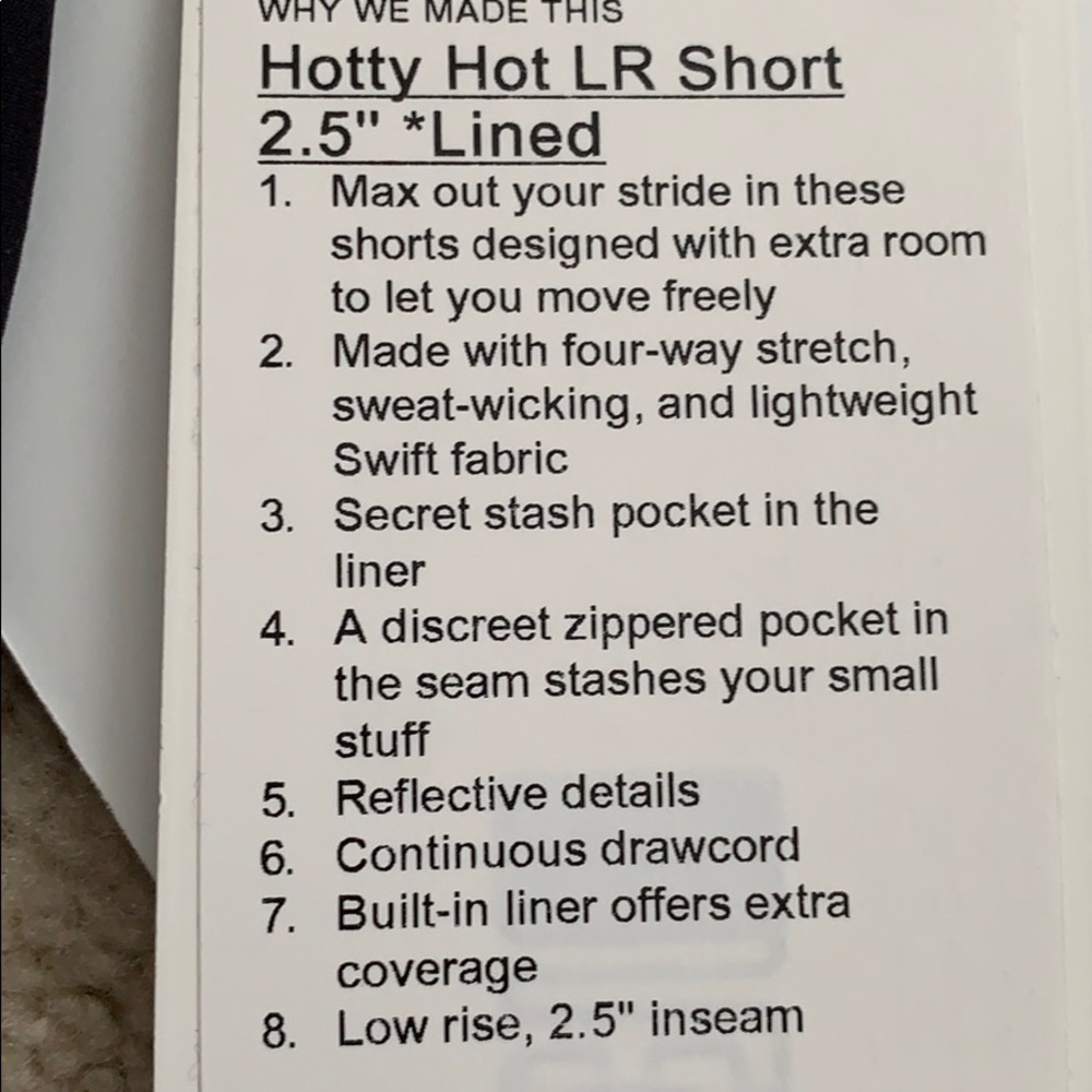 NWT LULULEMON HOTTY HOT LR SHORT 2.5” SHORTS - Picture 12 of 13